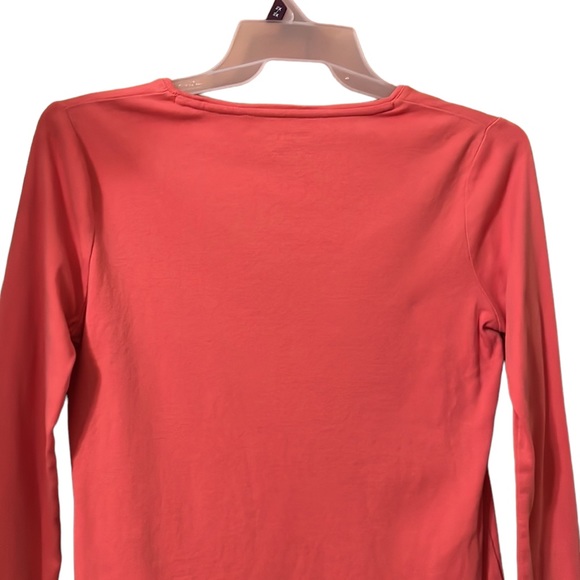 Talbots Orange 100% Cotton Basic Long Sleeves Top TShirt Size L - Picture 5 of 8